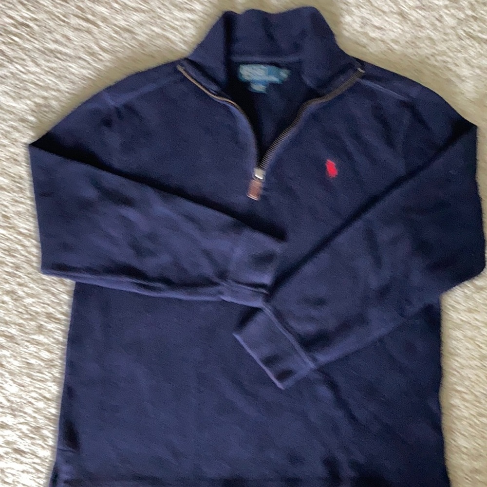 Polo half zip sweater